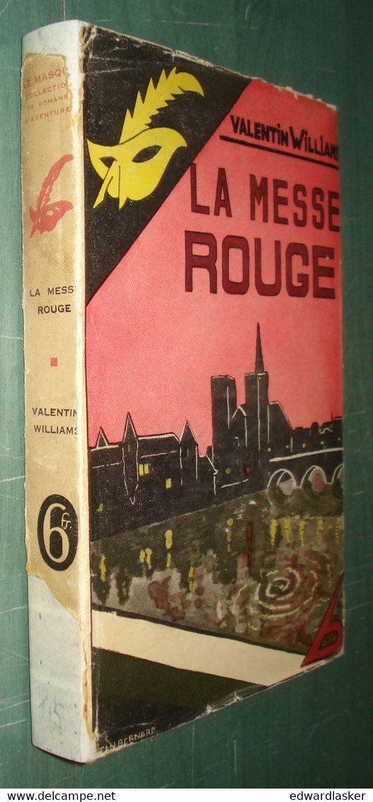 Le MASQUE N°115 : La Messe Rouge /Valentin Williams - Jaquette 1932 - Le Masque