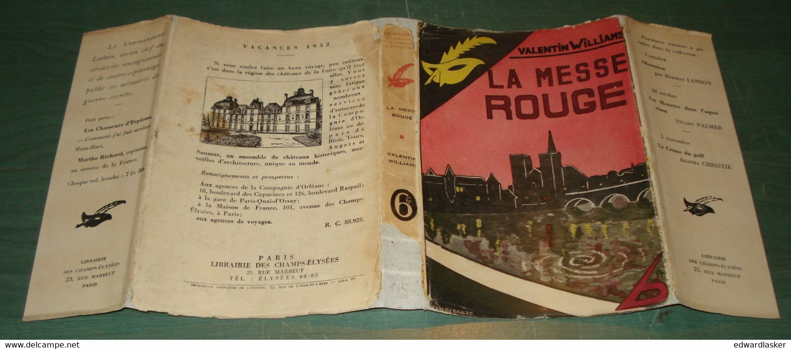 Le MASQUE n°115 : La Messe Rouge /Valentin Williams - jaquette 1932