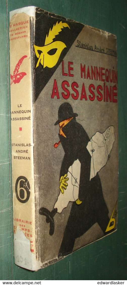 Le MASQUE N°101 : Le Mannequin Assassiné /S.A. Steeman - Jaquette 1932 - Le Masque