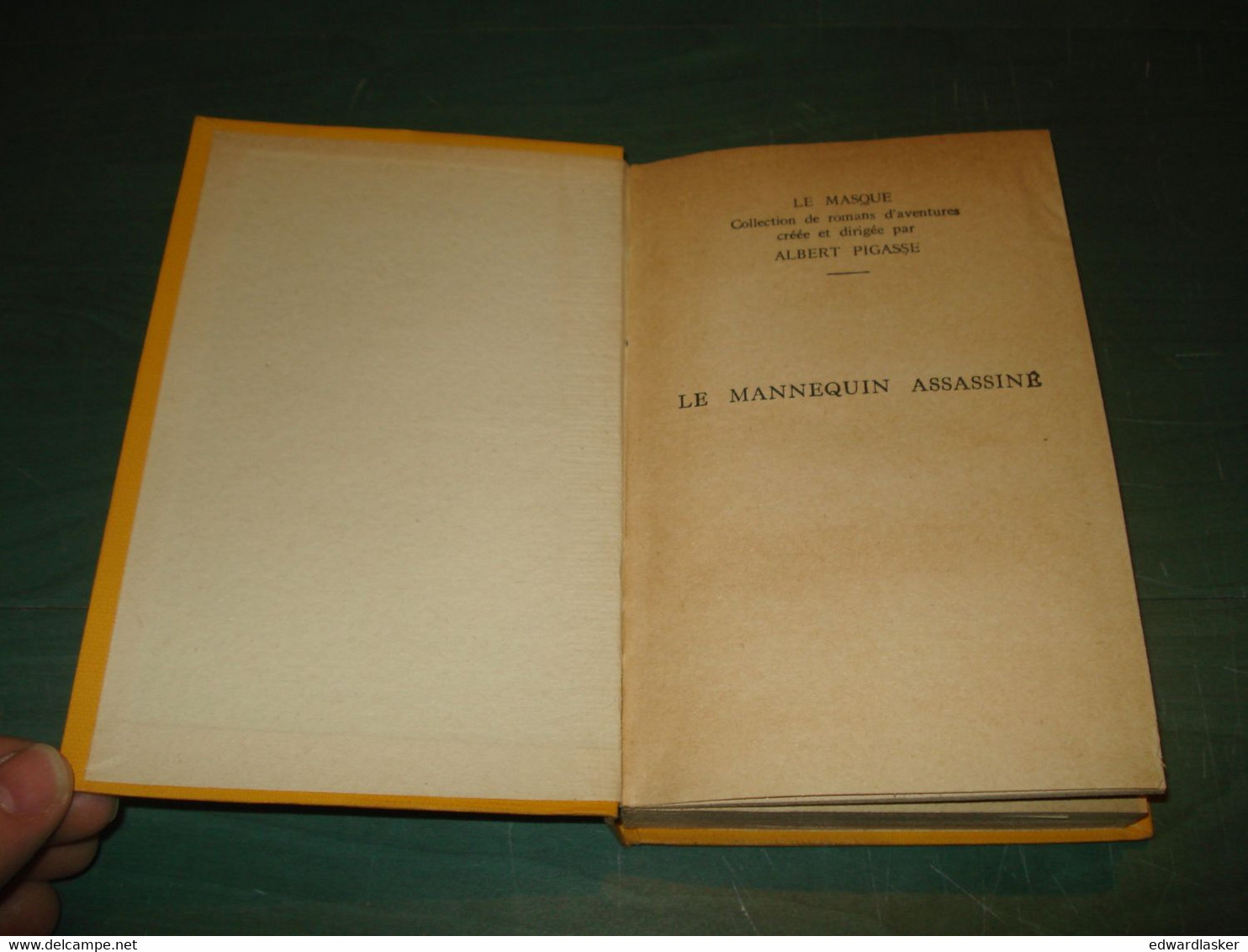 Le MASQUE N°101 : Le Mannequin Assassiné /S.A. Steeman - Jaquette 1932 - Le Masque