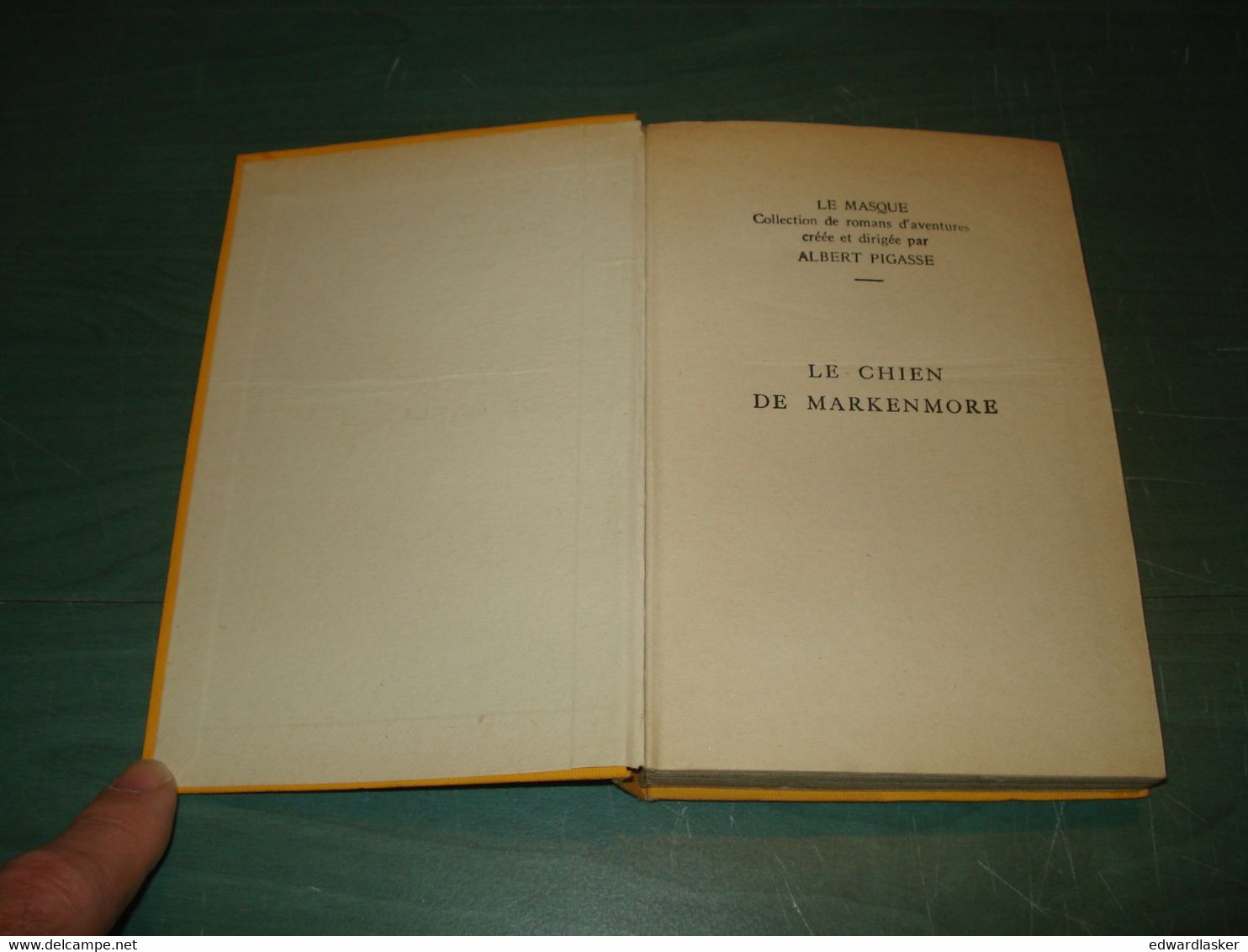 Le MASQUE N°172 : Le Chien De Markenmore /J.S. Fletcher - Jaquette 1935 - Le Masque