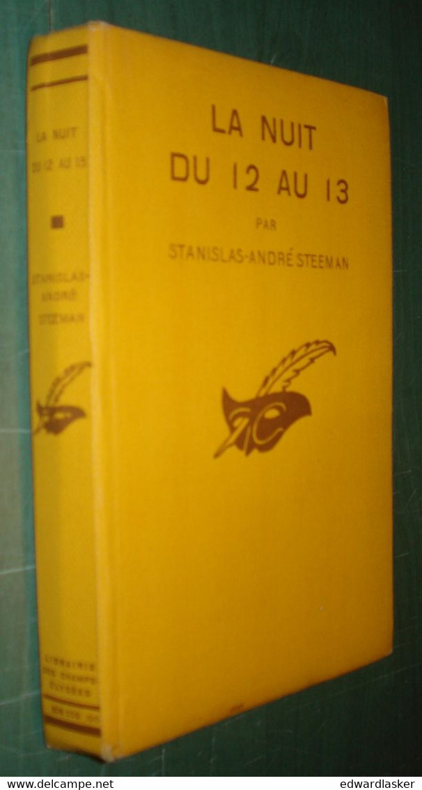 Le MASQUE N°95 : La Nuit Du 13 Au 13 /S.A. Steeman - Cartonné Avec Jaquette - Le Masque