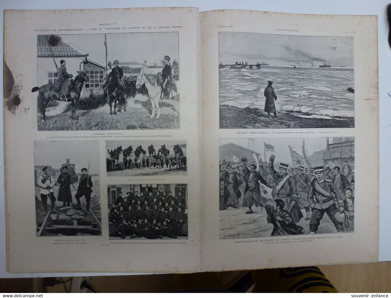 L'illustration 13 Février 1904 Cosaque Guerre Russo Japonaise Tenues Marins Russes Russie Port Arthur Orenbourg - L'Illustration