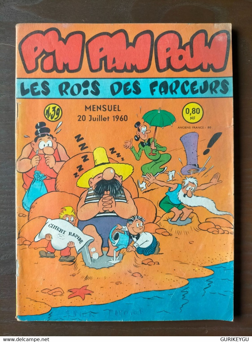 Superbe Et Très Rare Bd PIM PAM POUM N° 39 LUG  20/07/1960 - Pim Pam Poum