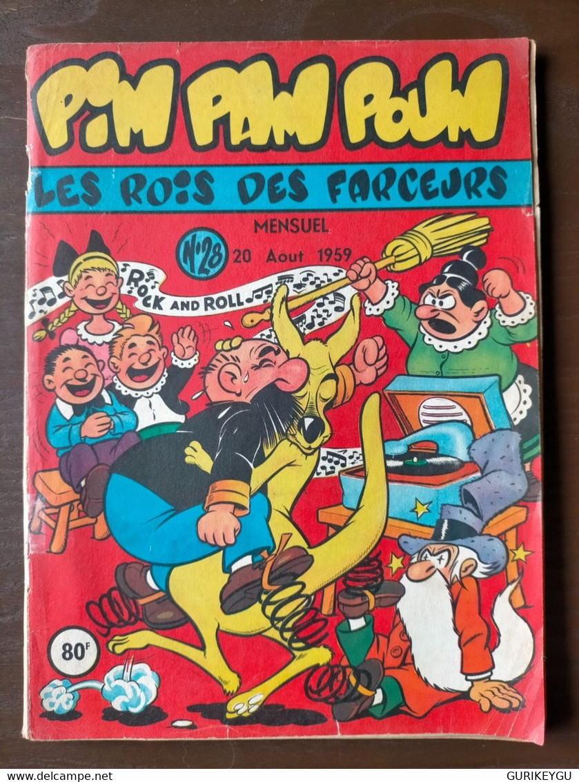 Superbe Et Très Rare Bd PIM PAM POUM N° 28 LUG  20/08/1959 - Pim Pam Poum