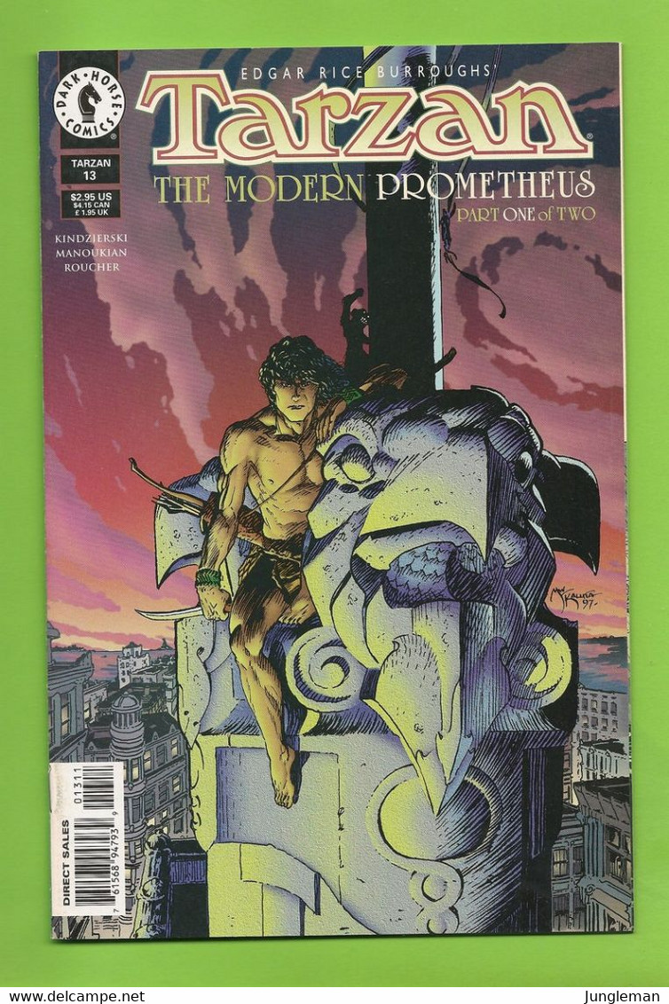 Tarzan - The Modern Prometheus # 13 (1) - Dark Horse - English - Stan Manoukian - August 1997 - Very Good - TBE / Neuf - Altri Editori