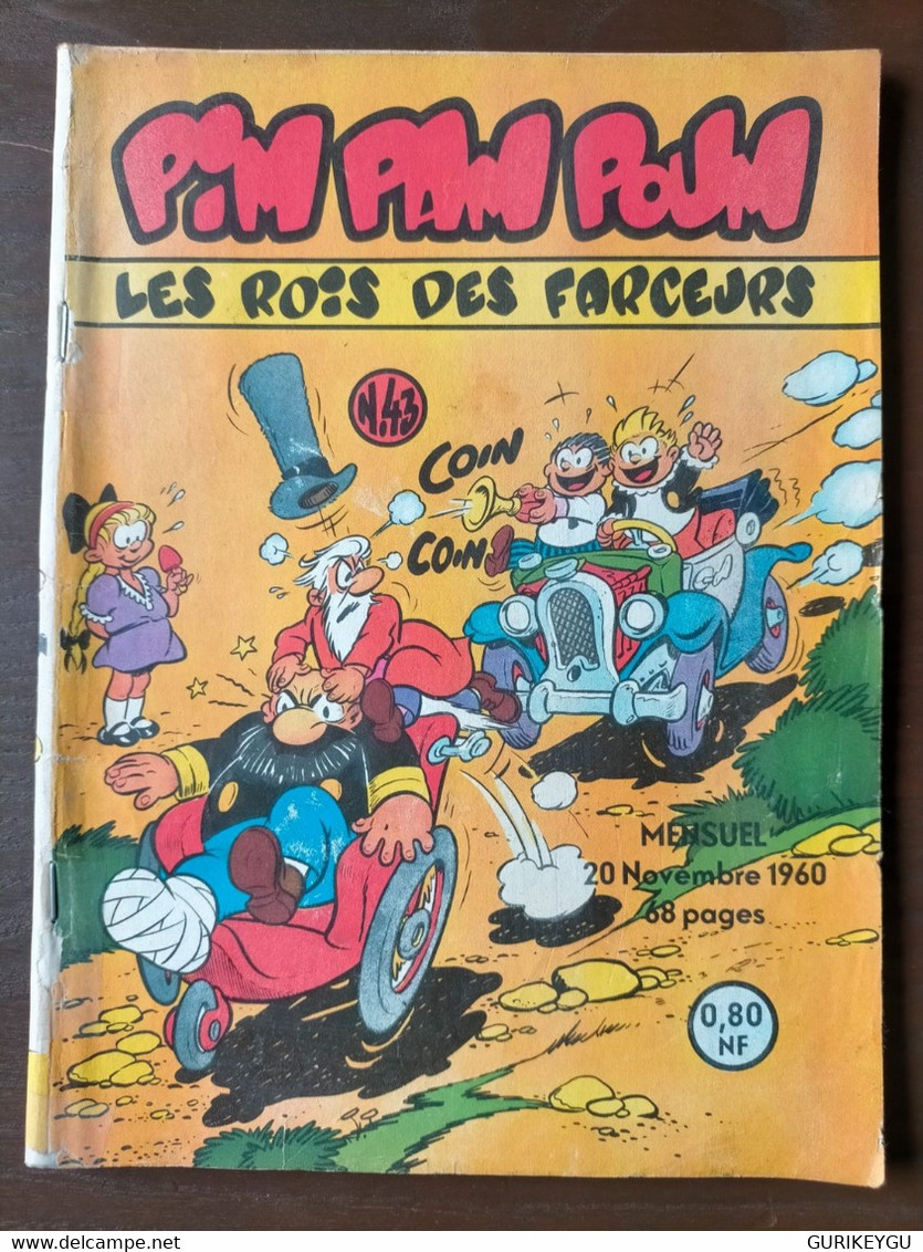 Superbe Et Très Rare Bd PIM PAM POUM N° 43 Joyeux Noel  LUG  20/11/1960 - Pim Pam Poum