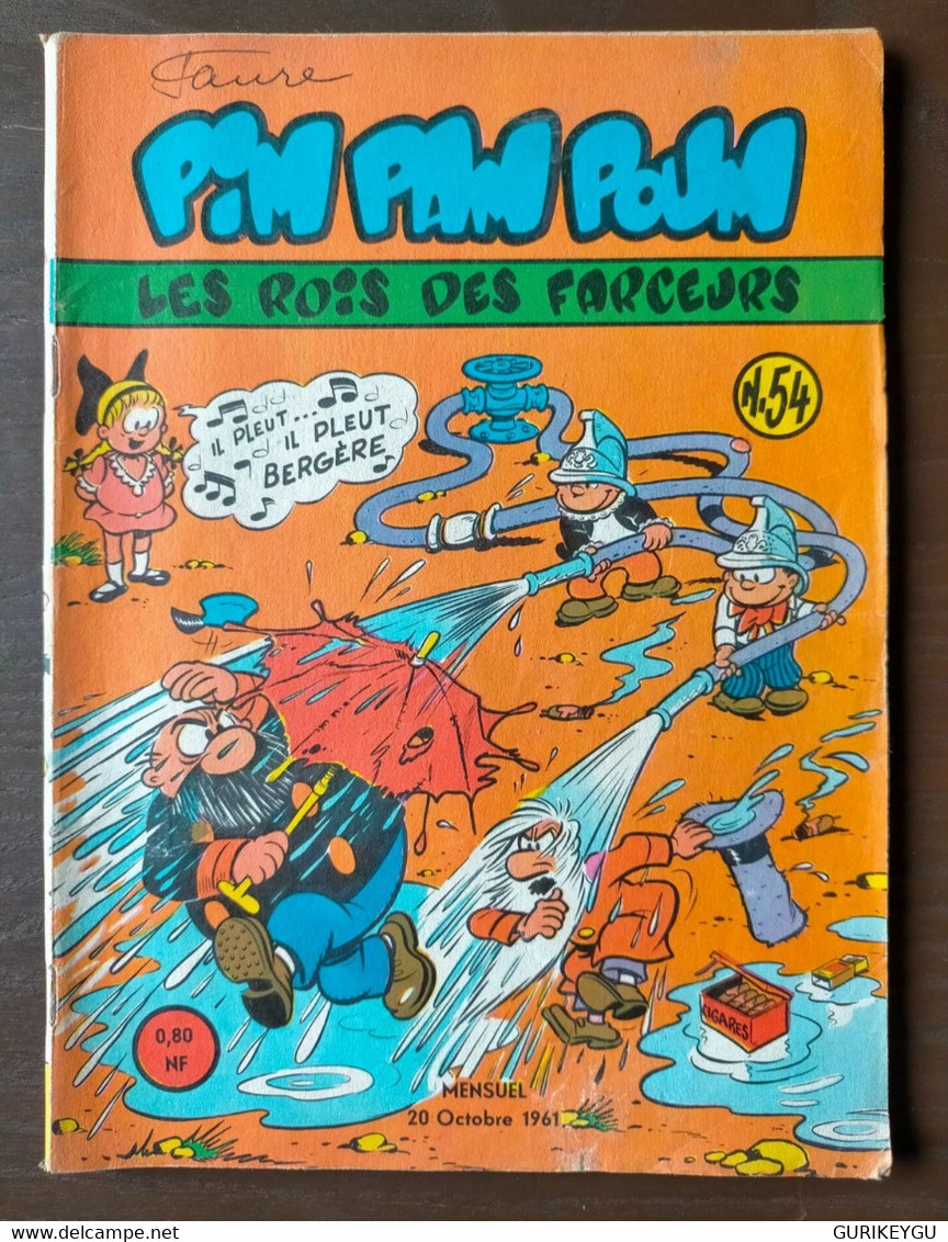 Superbe Et Très Rare Bd PIM PAM POUM N° 54 Joyeux Noel  LUG  20/10/1961 - Pim Pam Poum