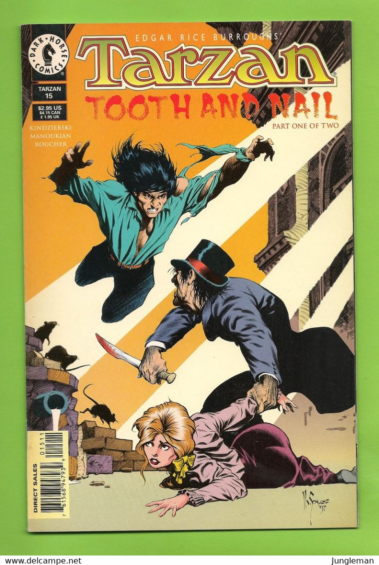 Tarzan - Tooth And Nail # 15 (1) - Dark Horse - In English - Stan Manoukian - September 1997 - Very Good - TBE / Neuf - Andere Verleger