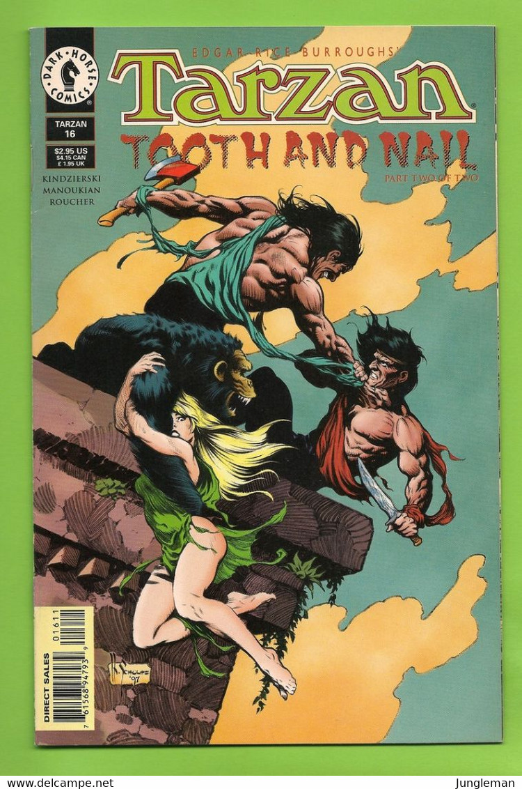 Tarzan - Tooth And Nail # 16 (2) - Dark Horse - In English - Stan Manoukian - October 1997 - Very Good - TBE / Neuf - Andere Verleger