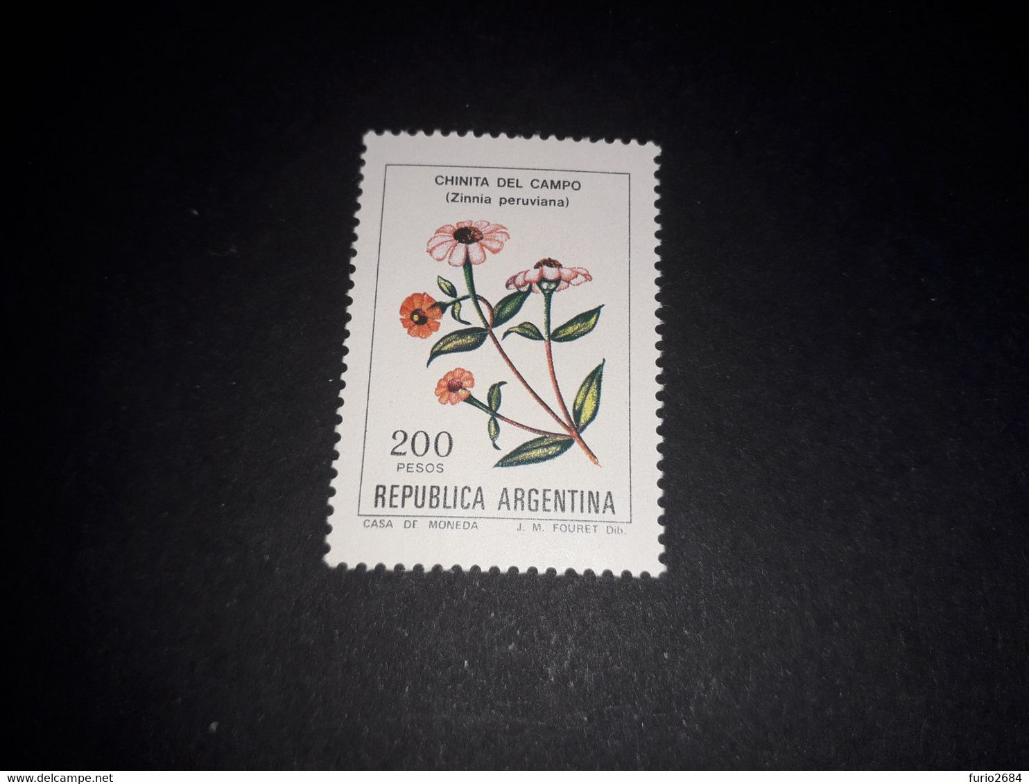 02AL03 REPUBLICA ARGENTINA SERIE FIORI FIORE "O" - Used Stamps