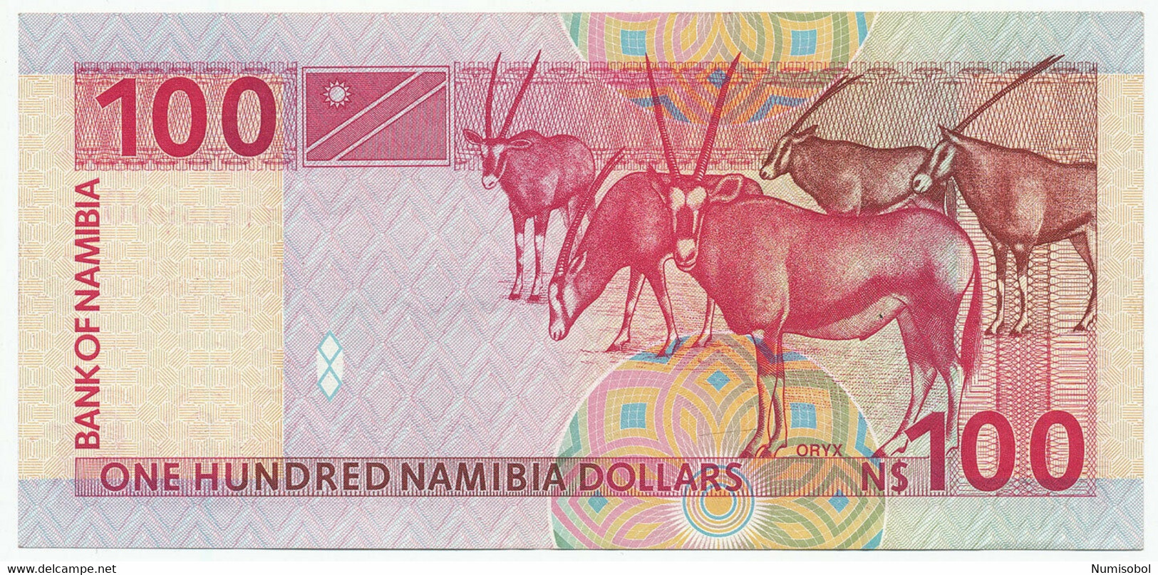 NAMIBIA - 100 Namibia Dollars ND(1999). AUNC (NMB001) - Namibia