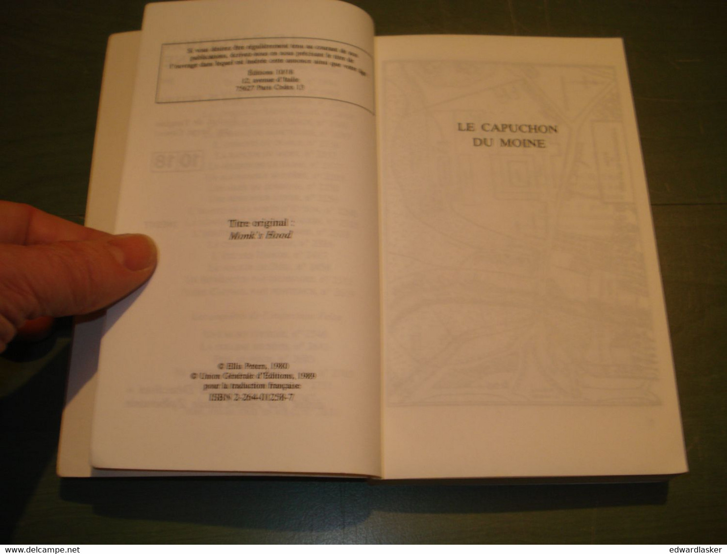 Coll. 10/18 N°1993 : Le Capuchon Du Moine /Ellis Peters - Mars 1997 - 10/18 - Bekende Detectives