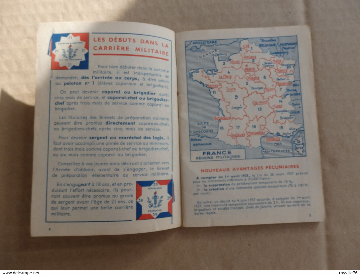 Calendrier Du Soldat Français 1938 Valmy. A Lire Description Du Tableau D'honneur Du Soldat. - Otros & Sin Clasificación