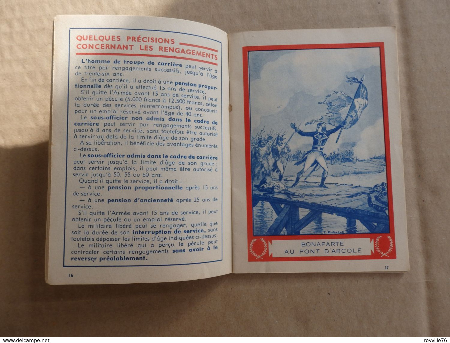 Calendrier Du Soldat Français 1938 Valmy. A Lire Description Du Tableau D'honneur Du Soldat. - Altri & Non Classificati