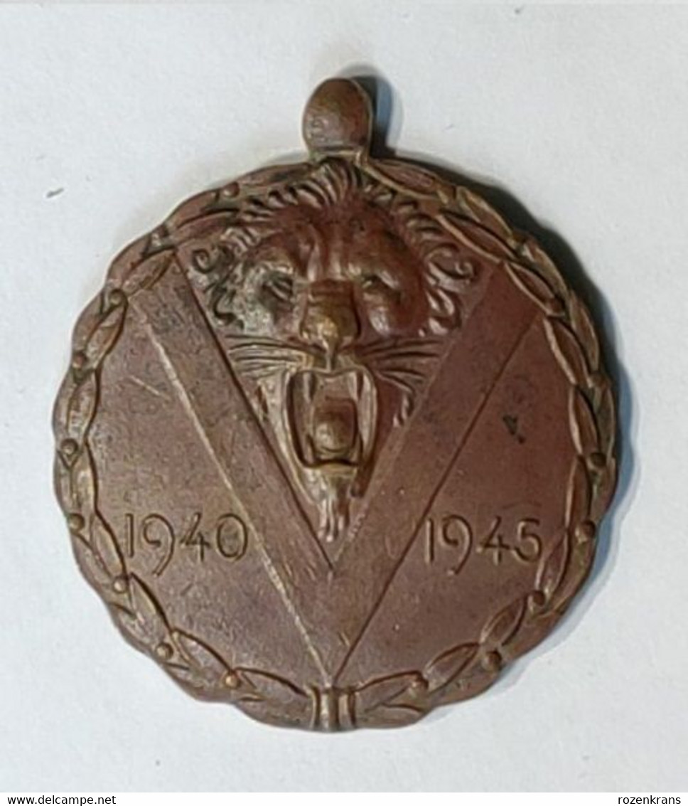 1940 1945 Original Originele Medal  Médaille Commemorative Herinneringsmedaille WW2 WWII World War 2 Belgian Belge - Belgique