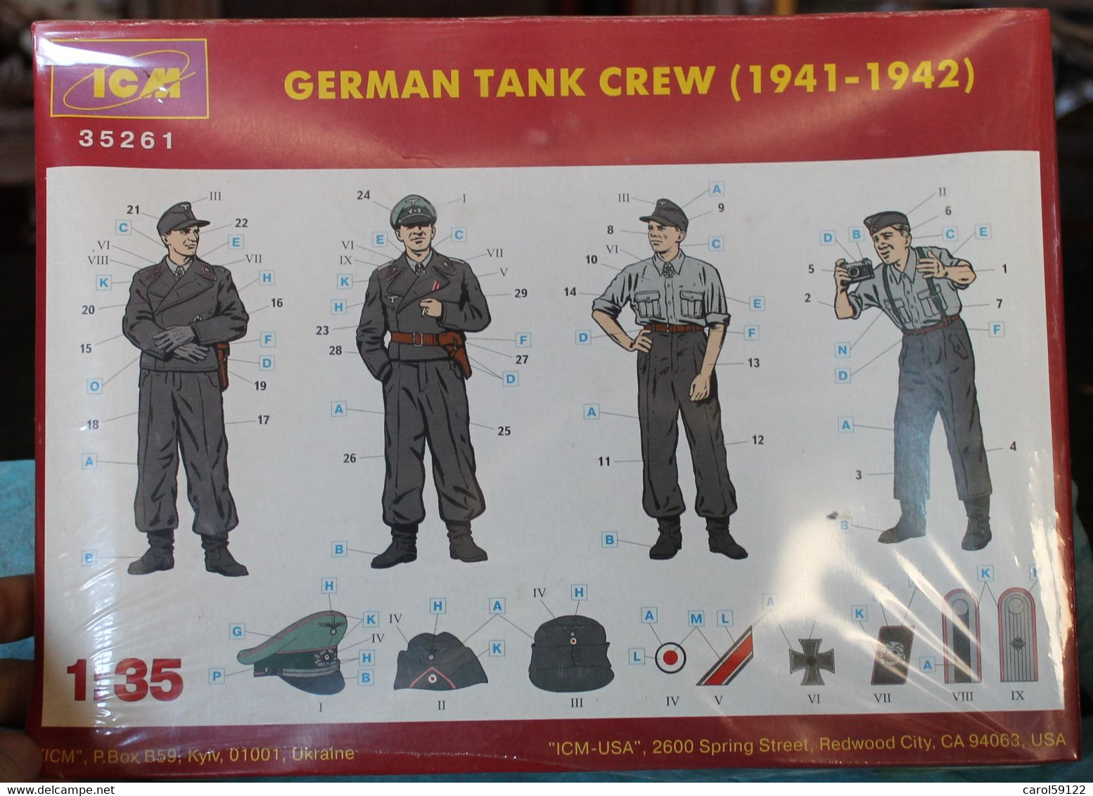 Maquette ICM 1/35 German Tank Crew - Army