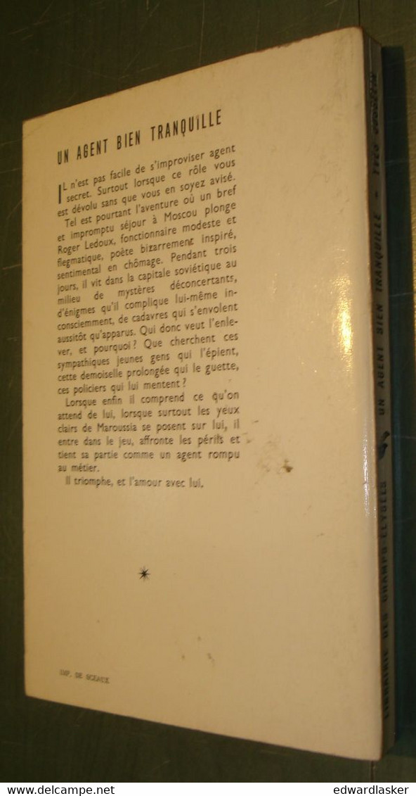 Coll. LE MASQUE ESPIONNAGE : Un Agent Bien Tranquille /Yves Josselin - 1963 - Le Masque