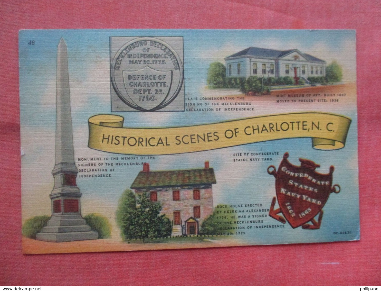 Historical Scenes Of  Charlotte North Carolina >   Ref  5265 - Charlotte