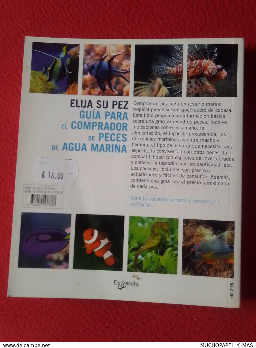 LIBRO ELIJA SU PEZ GUÍA PARA EL COMPRADOR DE PECES DE AGUA MARINA, TRISTAN LOUGHER, DE VECCHI VER, SPANISH LANGUAGE.....