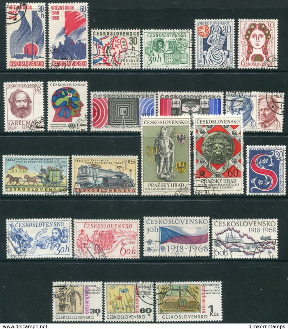 CZECHOSLOVAKIA 1968 Fifteen Complete Issues Used. - Used Stamps