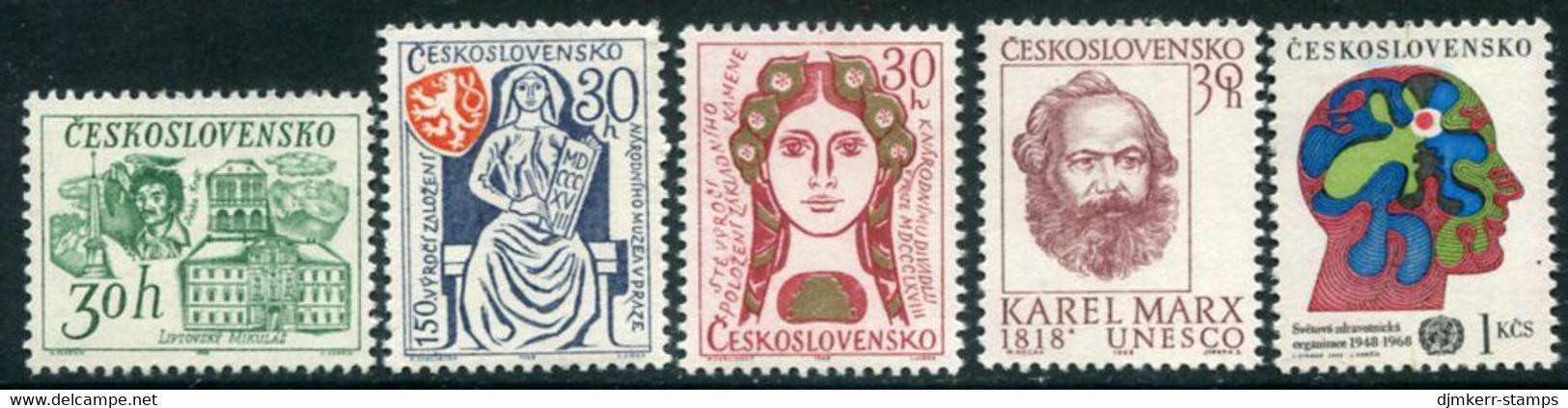 CZECHOSLOVAKIA 1968 Anniversaries And Events MNH / **.   Michel 1774-78 - Neufs