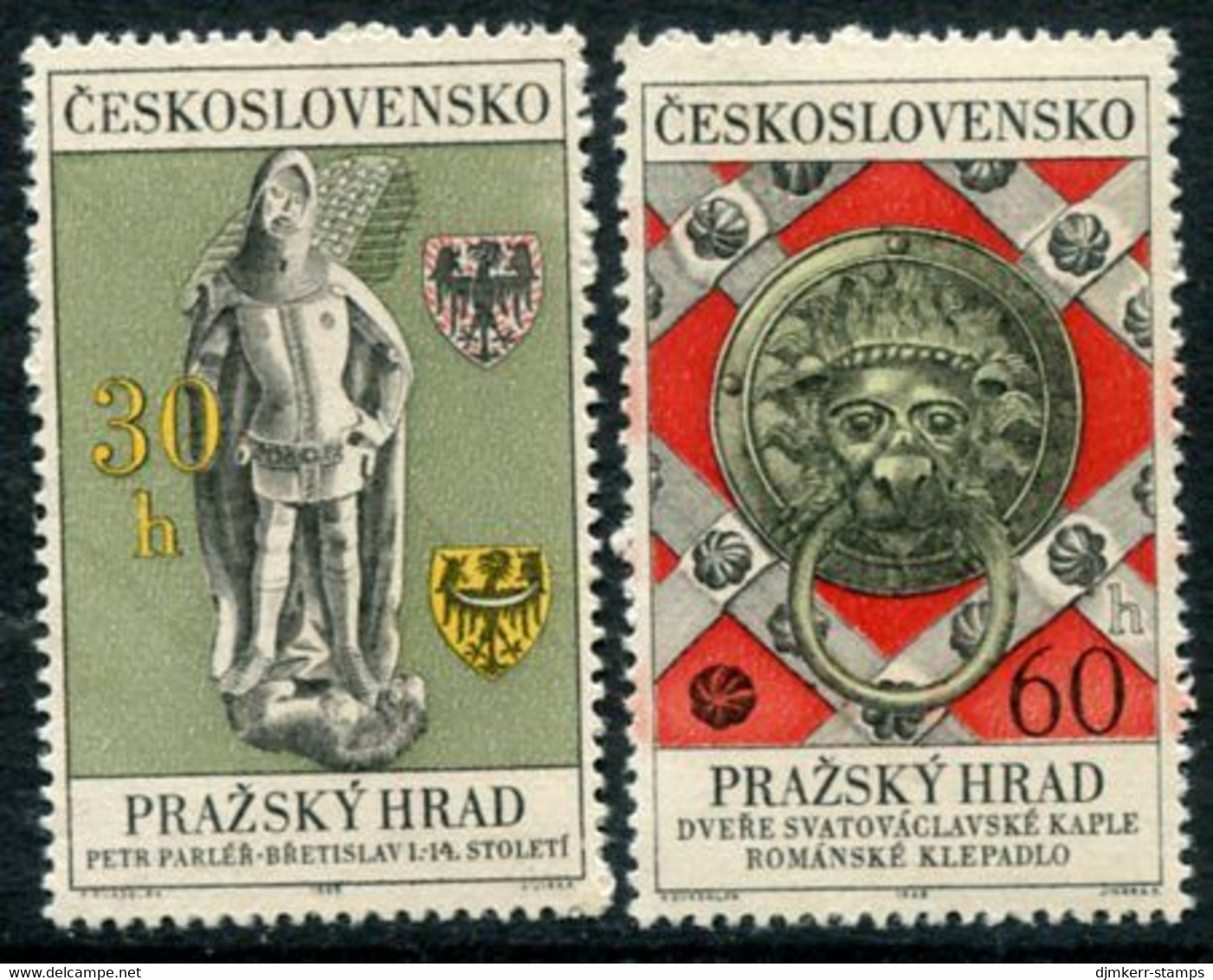 CZECHOSLOVAKIA 1968 Prague Castle MNH / **   Michel 1789-90 - Neufs