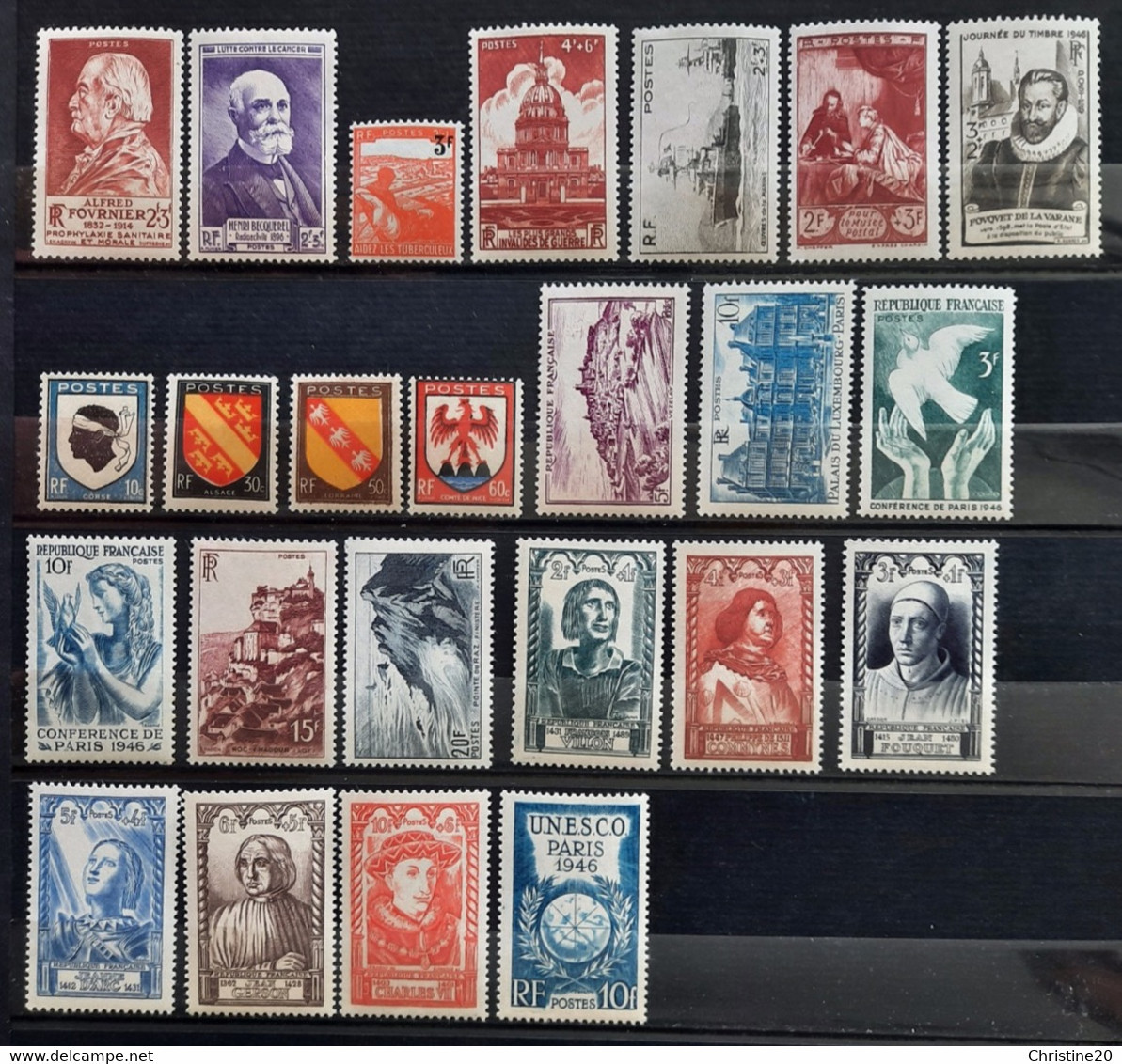 France 1946 Année Complète De 24 Timbres **TB Cote 24€ - 1940-1949