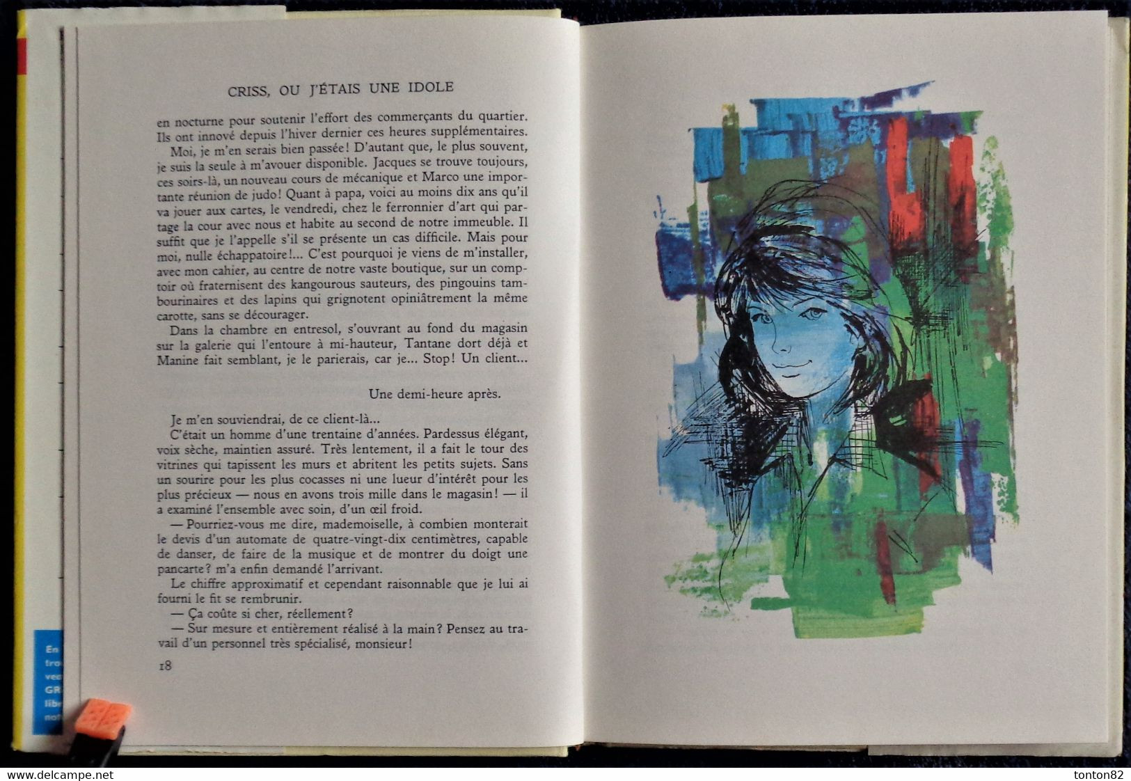 Saint-Marcoux - CRISS, ou j'étais une idole - Bibliothèque Rouge et Or n° 656 - ( 1964 ) .