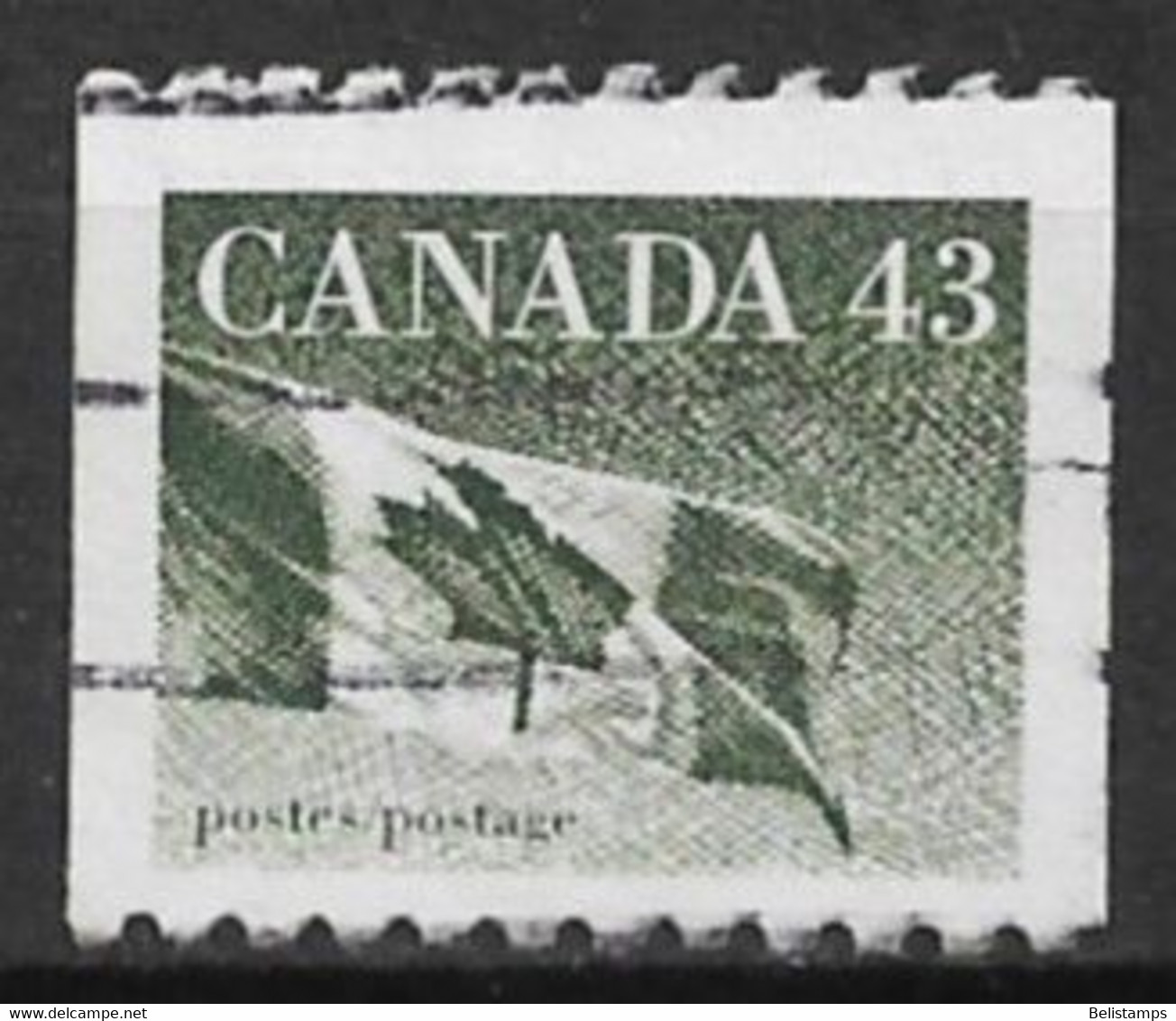 Canada 1992. Scott #1395 (U) Flag - Rollen