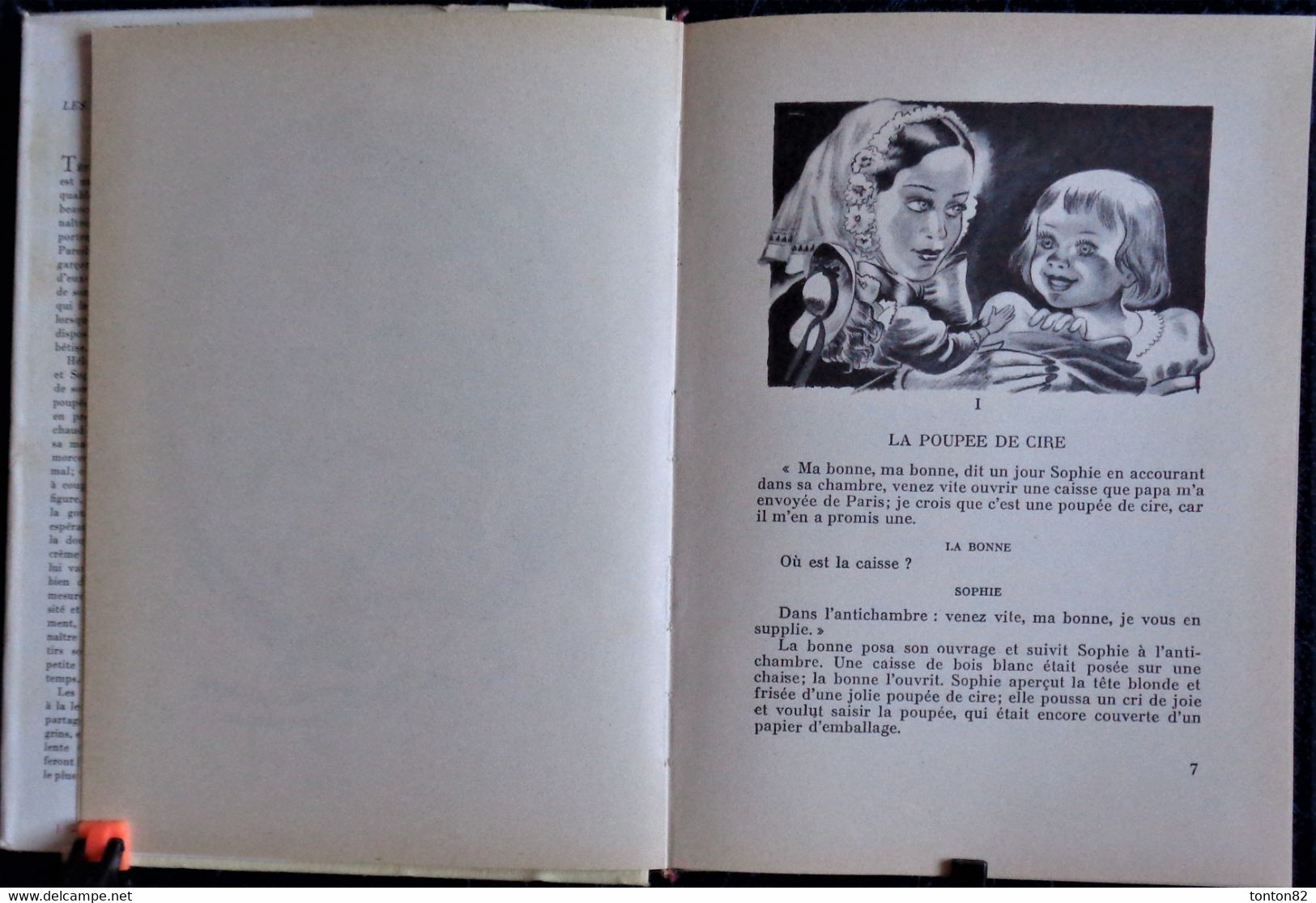 Comtesse De Ségur - Les malheurs de Sophie - Bibliothèque Rouge et Or  - (1957 )