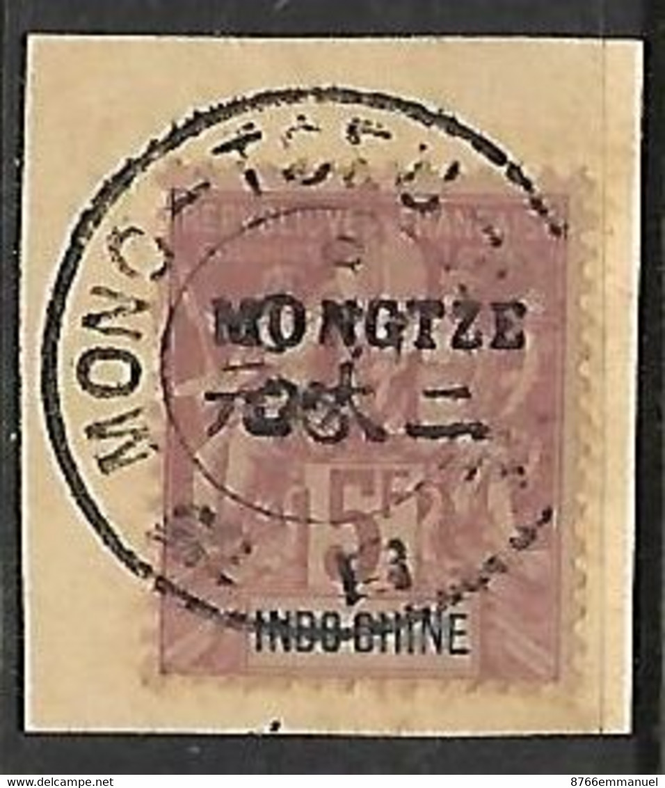 MONG-TZEU N°16  Bonne Valeur Sur Fragment - Used Stamps