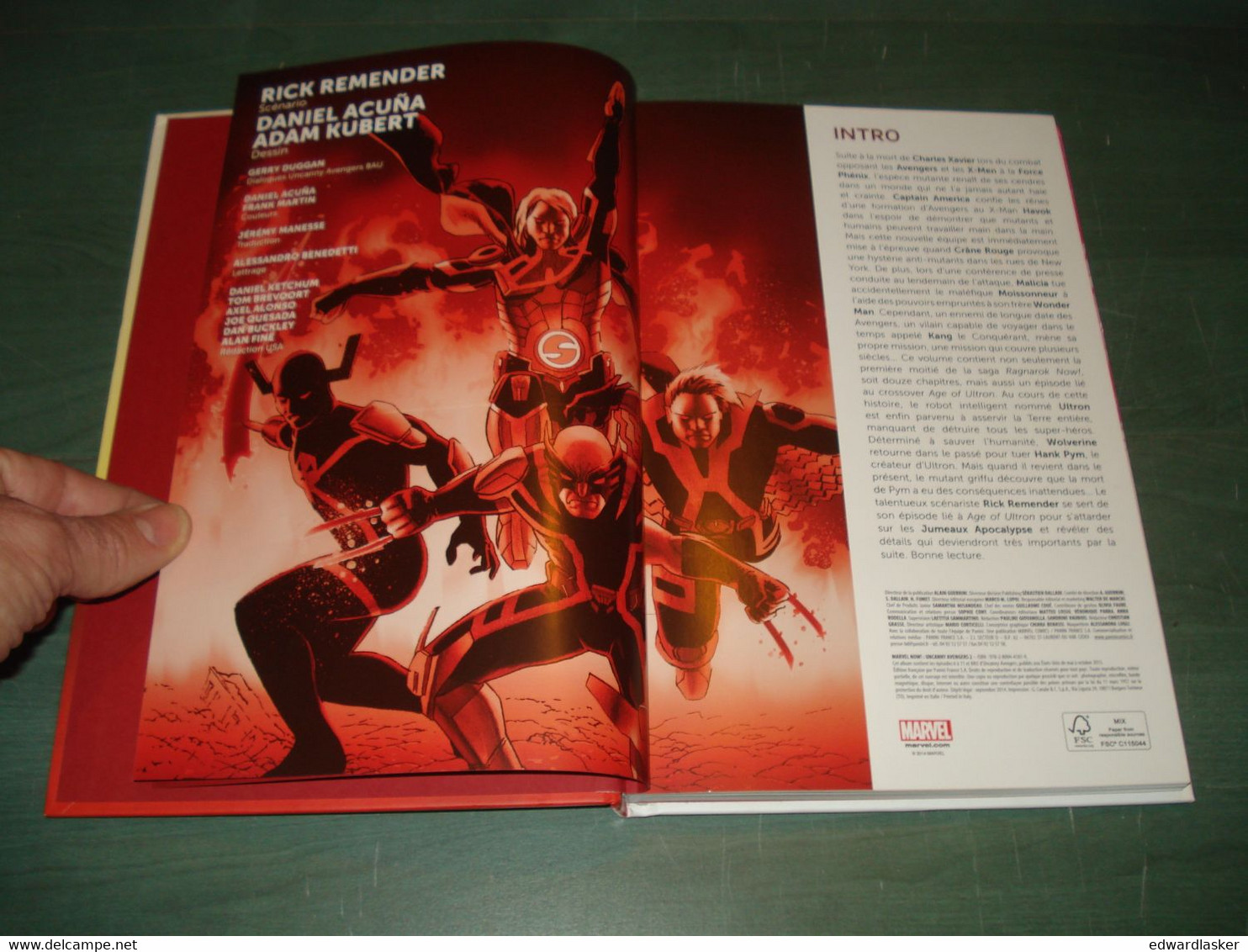 BD UNCANNY AVENGERS N°2 : Ragnarok Now (I) - Panini Comics Marvel Now! - EO 2014 - Marvel France