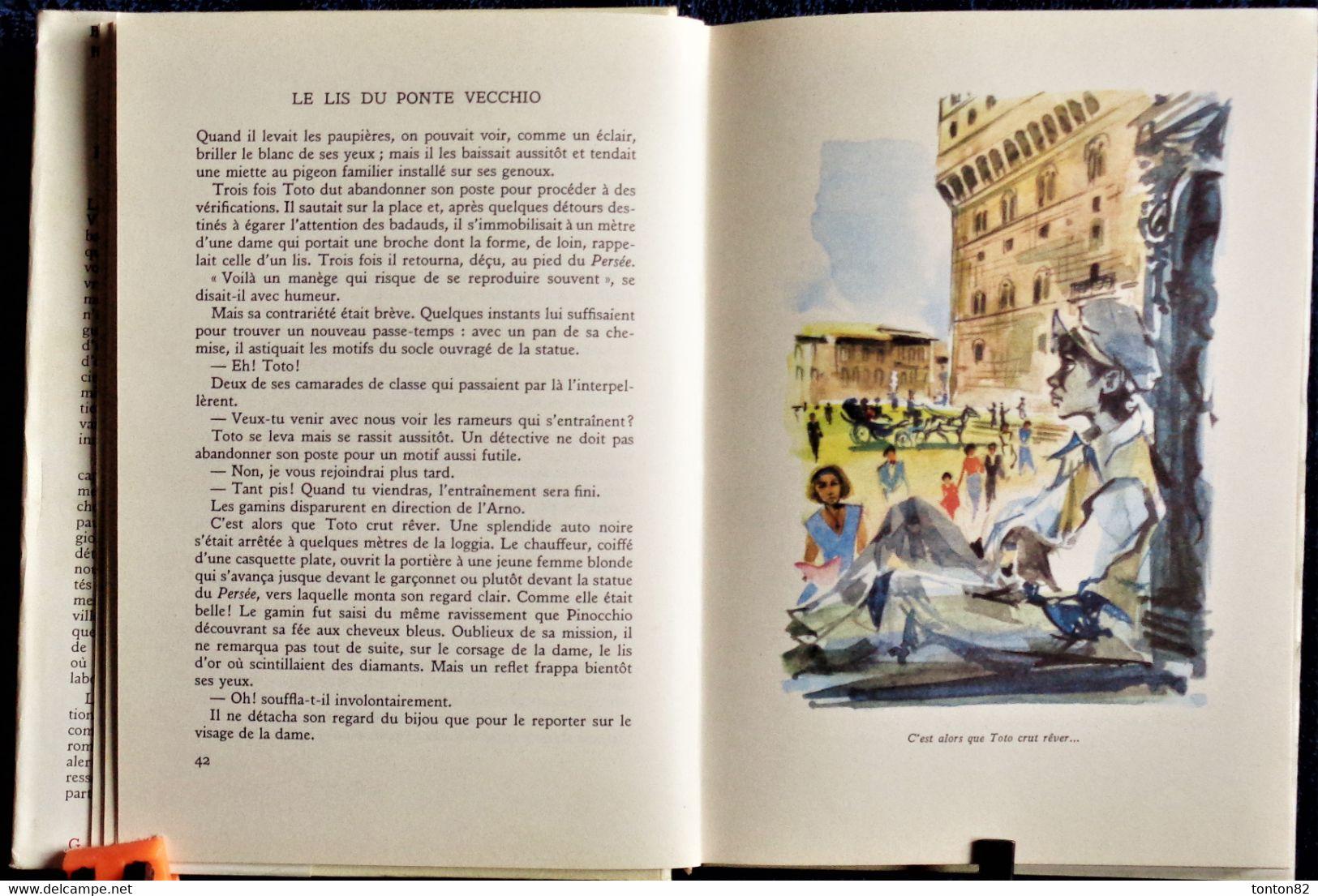 René Garrus - Le Lis du Ponte Vecchio - Bibliothèque Rouge et Or - (1959 )