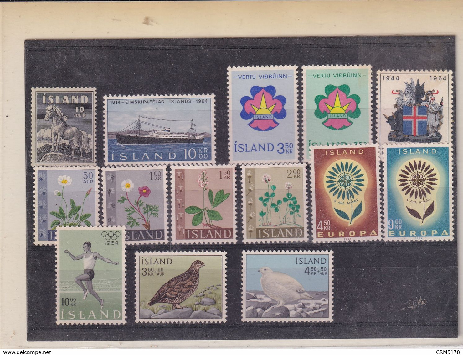 ISLANDE- LOT TP N° 332/344 --XX-MNH  1964 - Collections, Lots & Séries