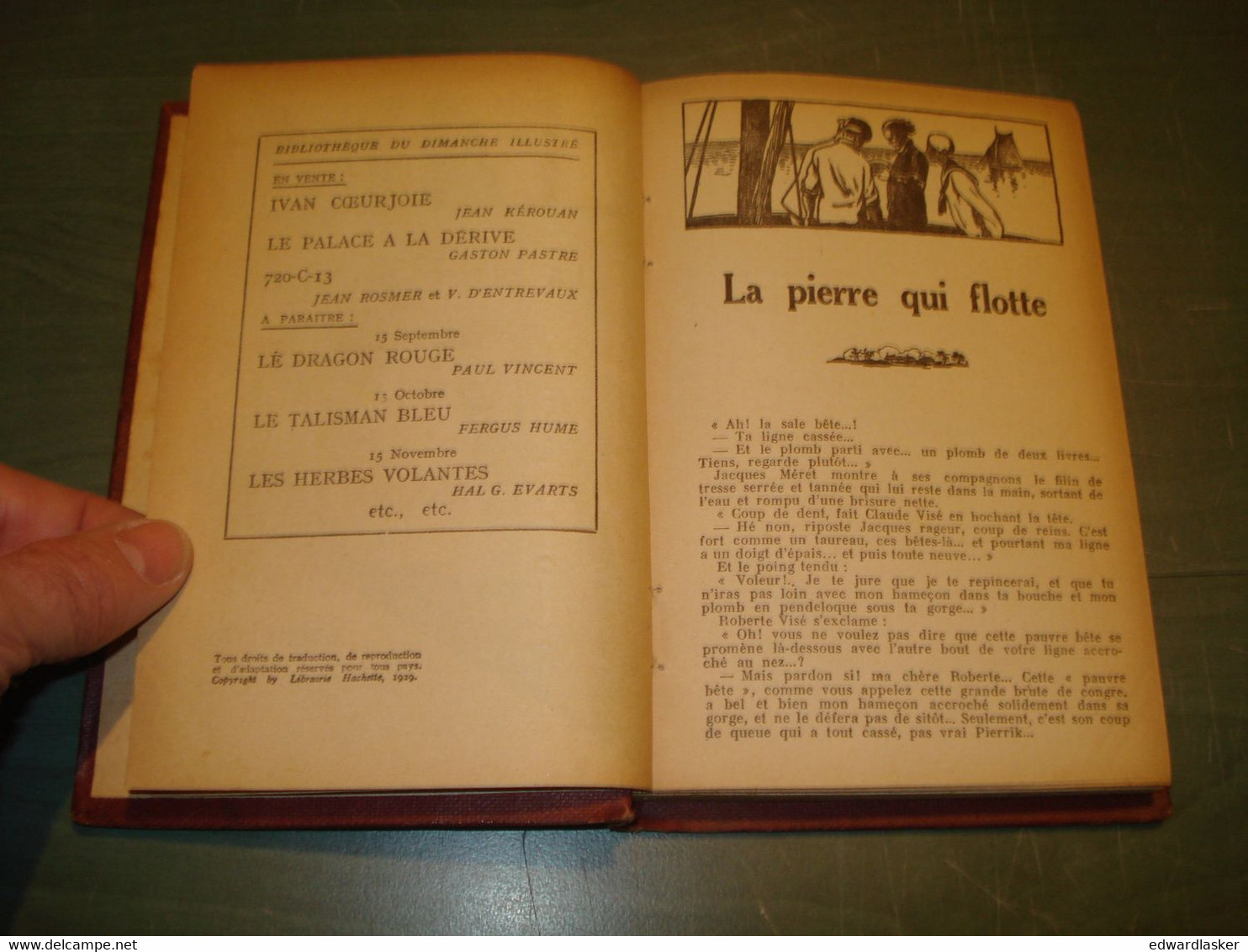 LA CORSAIRE DU PACIFIQUE /Toudouze - Bibliothèque Dimanche Illustré - Hachette - SF-Romane Vor 1950