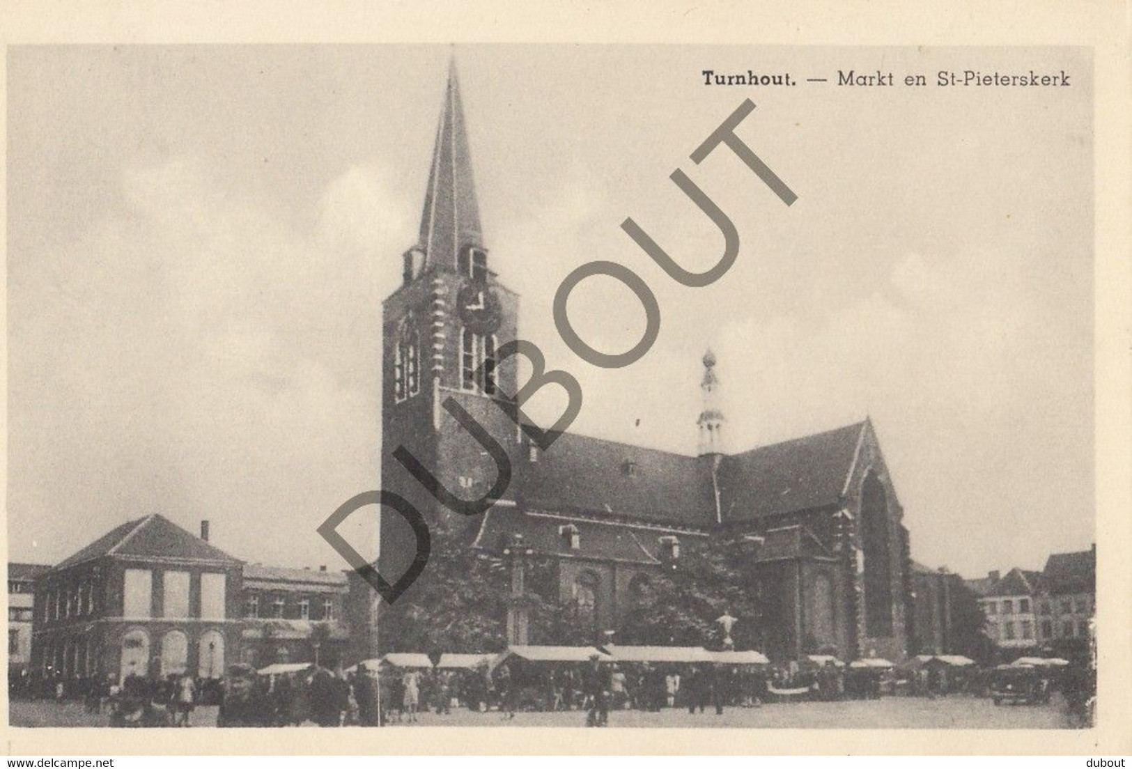 Postkaart-Carte Postale - TURNHOUT - Markt En Sint Pieterskerk (C1480) - Turnhout