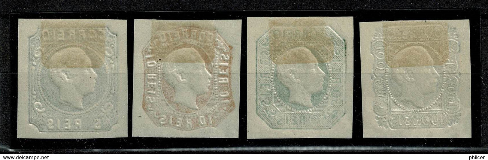 Portugal, 1905, # 14, 15, 17, 18, Reimpressão, MNG - Ungebraucht