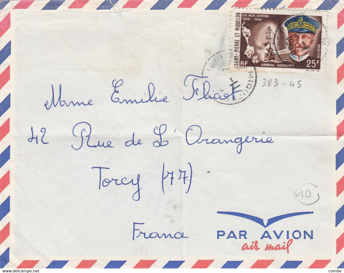 LETTRE ST PIERRE ET MIQUELON - Storia Postale