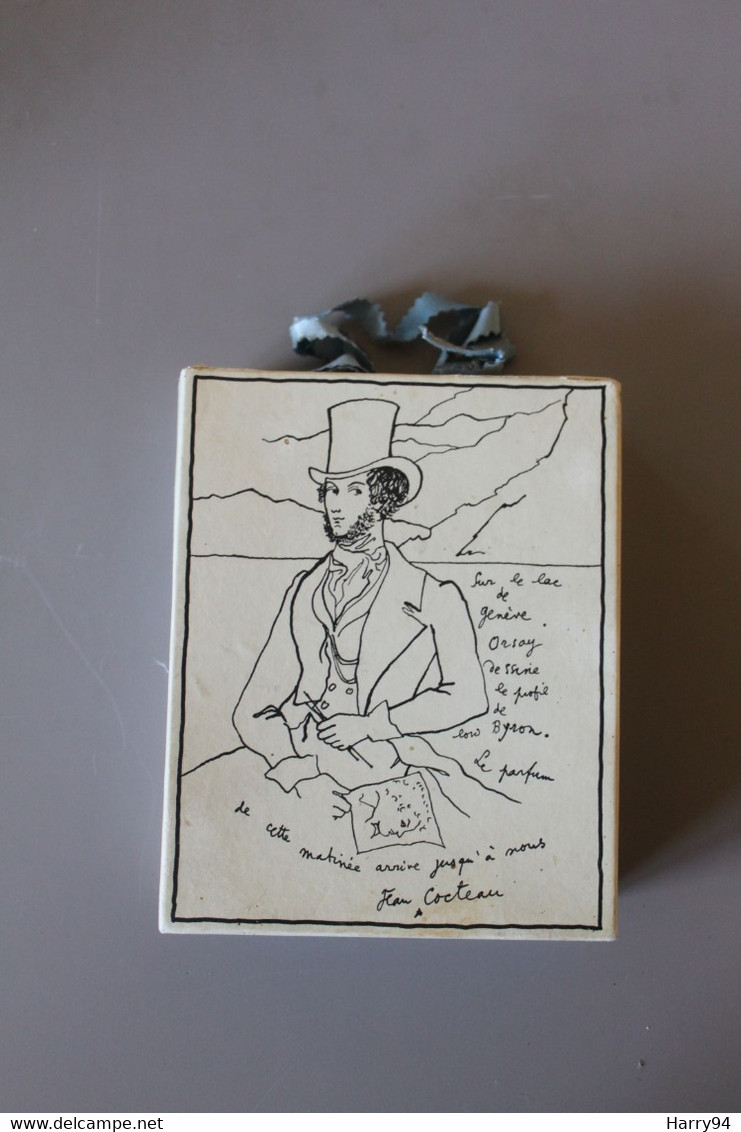 Coffret Eau De Cologne D'Orsay Vide D'occasion  Dessin De Jean Cocteau - Accessoires