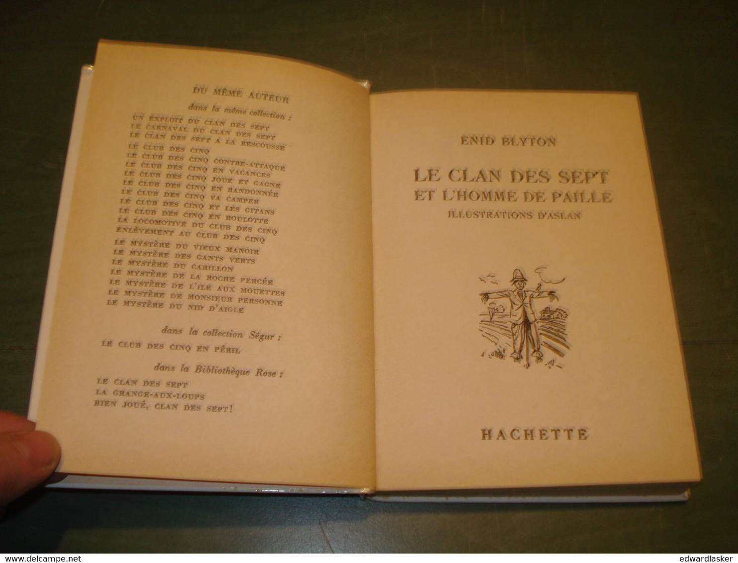 BIBLIOTHEQUE ROSE 85 : Le Clan Des Sept Et L'Homme ... /Enid Blyton - EO 1961 - Bibliothèque Rose