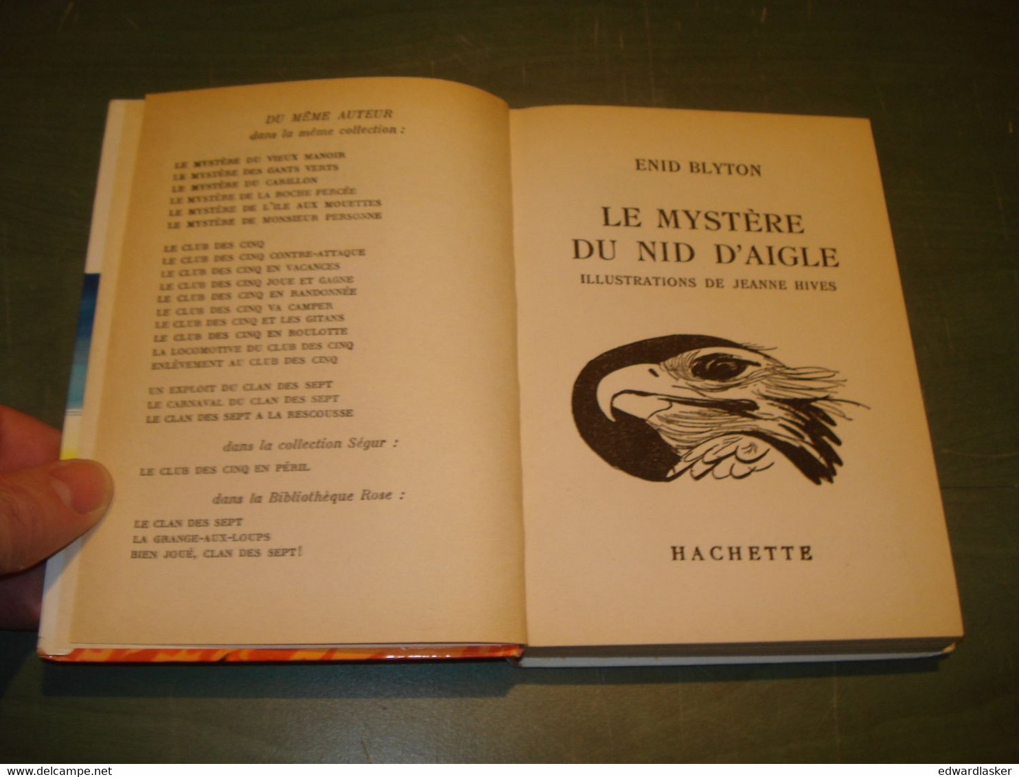 BIBLIOTHEQUE ROSE 83 : Le Mystère Du Nid D'aigle /Enid Blyton - EO 1961 [1] - Biblioteca Rosa