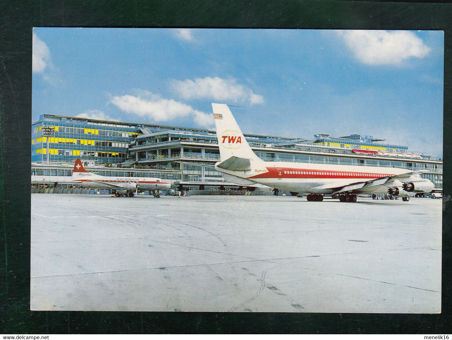 CP - Av. - Boeing 707 TWA - Convair HB440 Swissair  -  Aéroport D'Orly - 1946-....: Modern Era