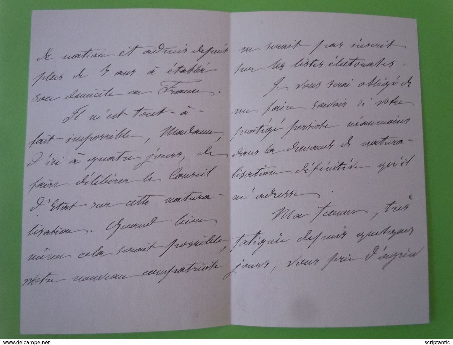 Lettre Autographe Henri BRISSON (1835-1912) Homme D'Etat - PRESIDENT Du CONSEIL - Político Y Militar