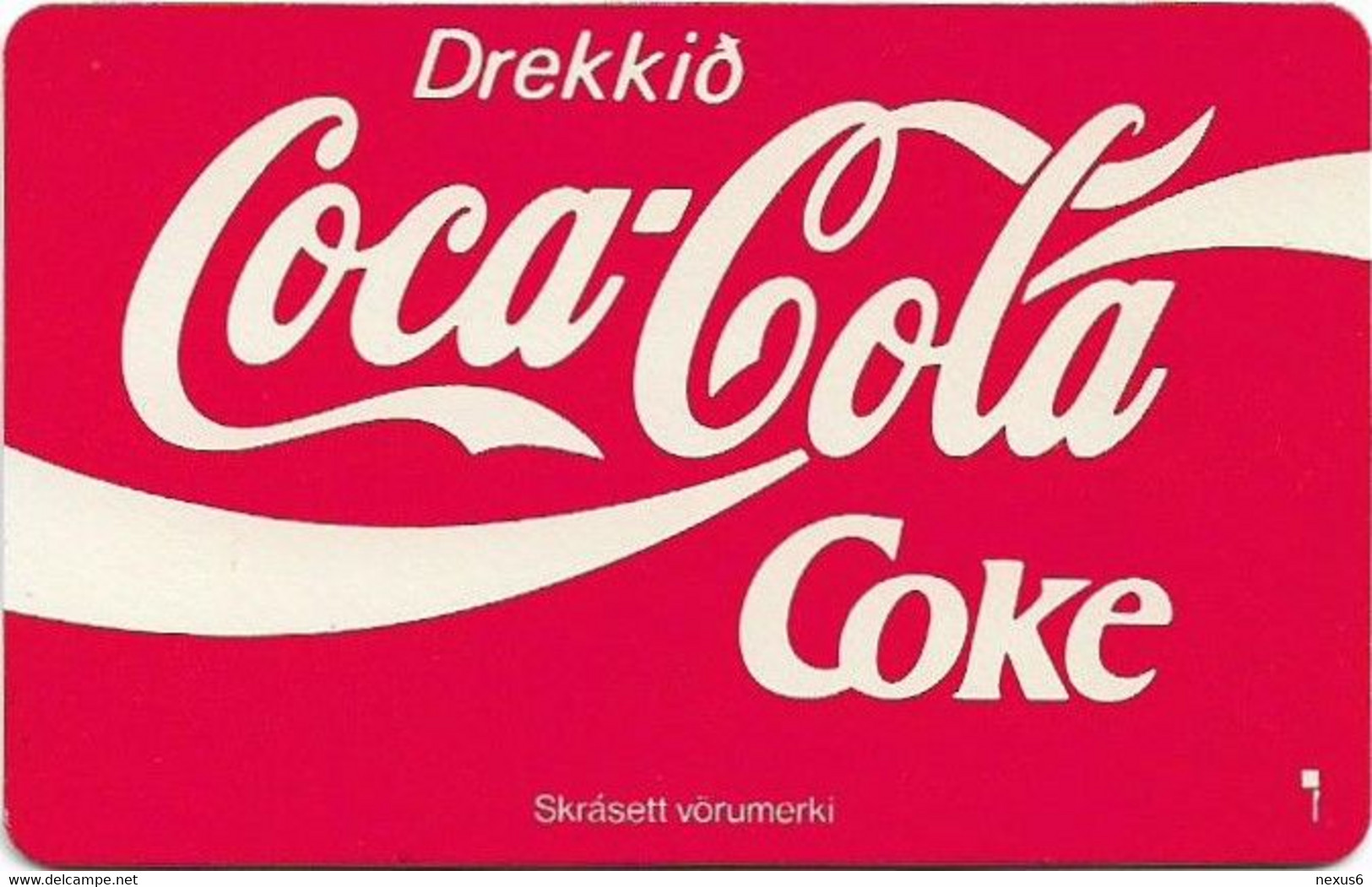 Iceland - Radomidun (Chip) - Coca Cola Trademarks Red, SC5, 1993, 150U, 3.000ex, Mint - Island