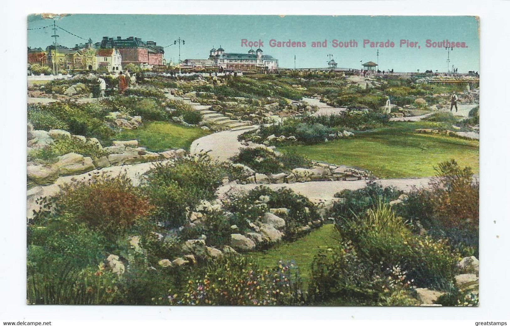 Hampshireportsmouth Southsea Rock Gardens Posted 1932 Slogan Postmark . - Portsmouth