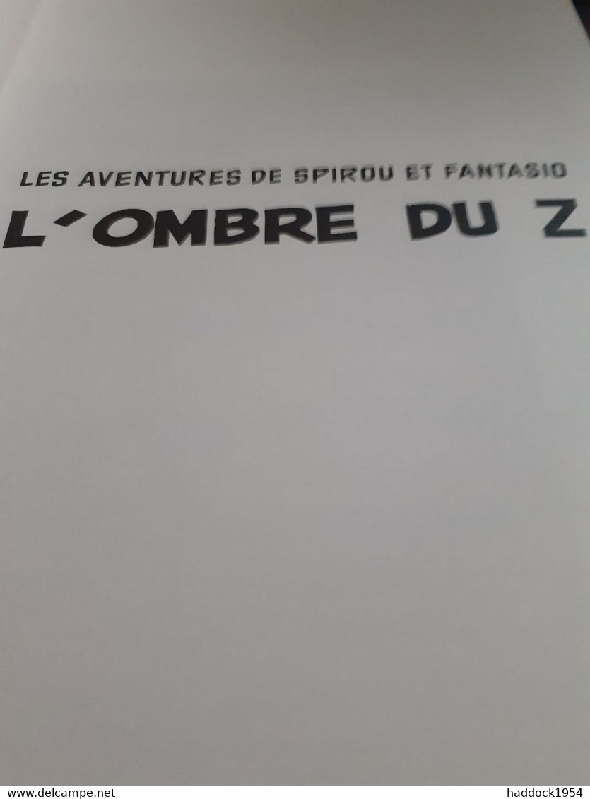 L'ombre Du Z FRANQUIN JIDEHEM Et GREG Marsu Productions 2012 - Tirages De Tête