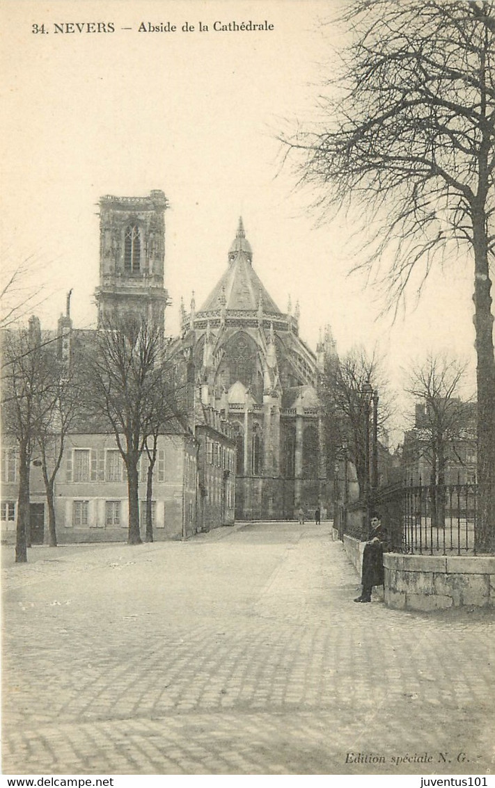 CPA Nevers-Abside De La Cathédrale      L1023 - Nevers