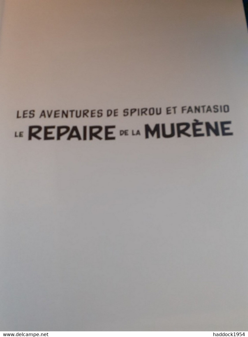 Le Repaire De La Murène Spirou FRANQUIN Marsu Productions 2009 - Eerste Druk