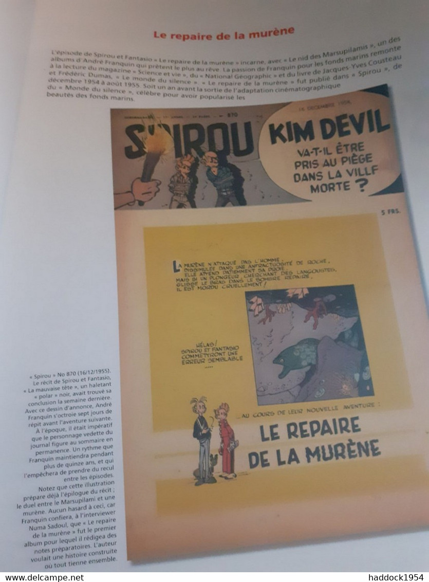Le Repaire De La Murène Spirou FRANQUIN Marsu Productions 2009 - First Copies